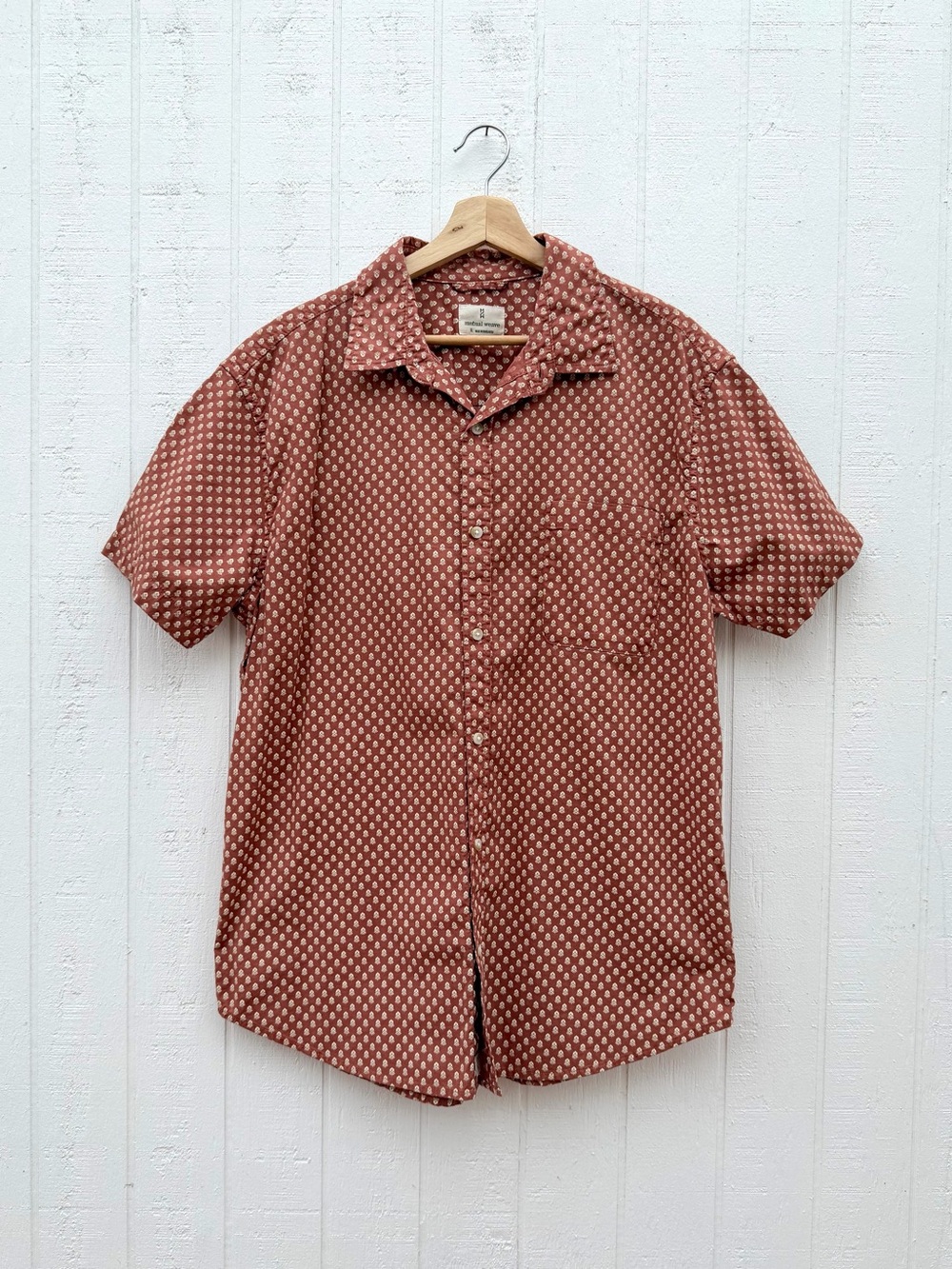 Mutual Weave Short-Sleeve Button-Up Shirt